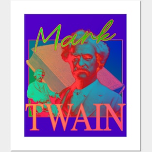 Mark Twain Trippy Psychedelic Tie Dye Posters and Art